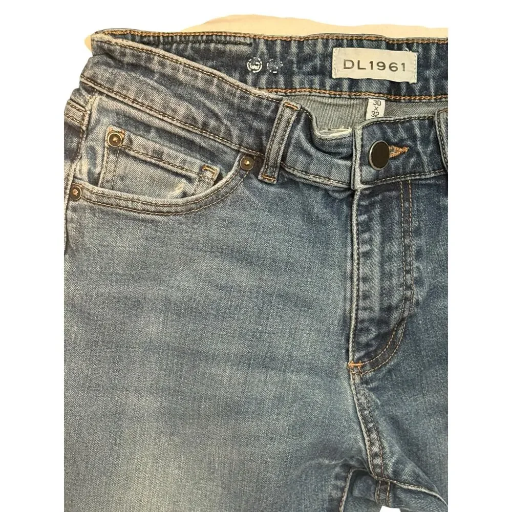 DL1961 Russell Slim Straight Jeans 30x32 (30x31) | Port Wash | Premium Denim